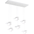 Lámpara colgante con cable RITUAL 6xG9/8W/230V blanca